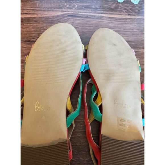 Boden Multicolor Wave-Strap Suede Sandals – EU 40 (US 9) – Rare Style - Picture 5 of 12